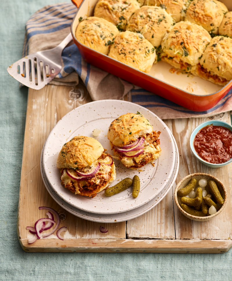 Burgers au poulet et cheddar