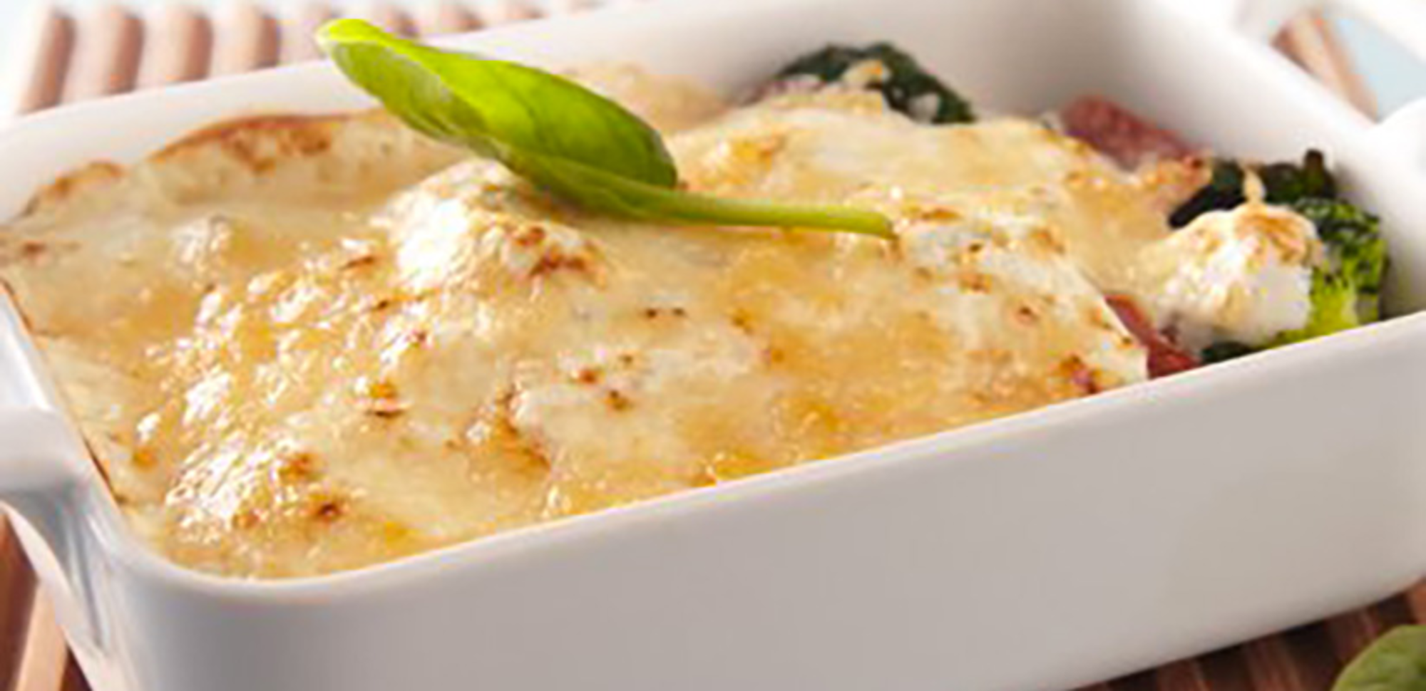 Gratin de brocolis au fromage frais