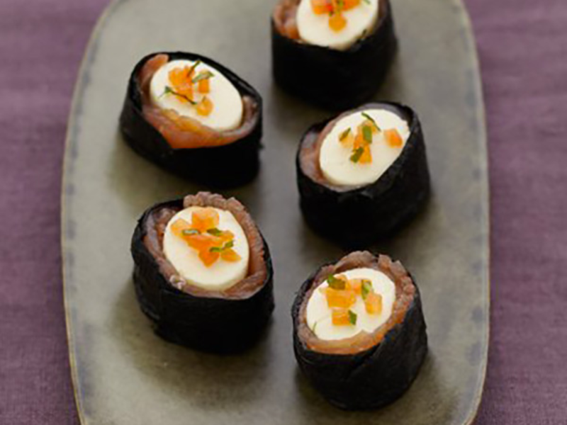 Maki au fromage frais et saumon fumé