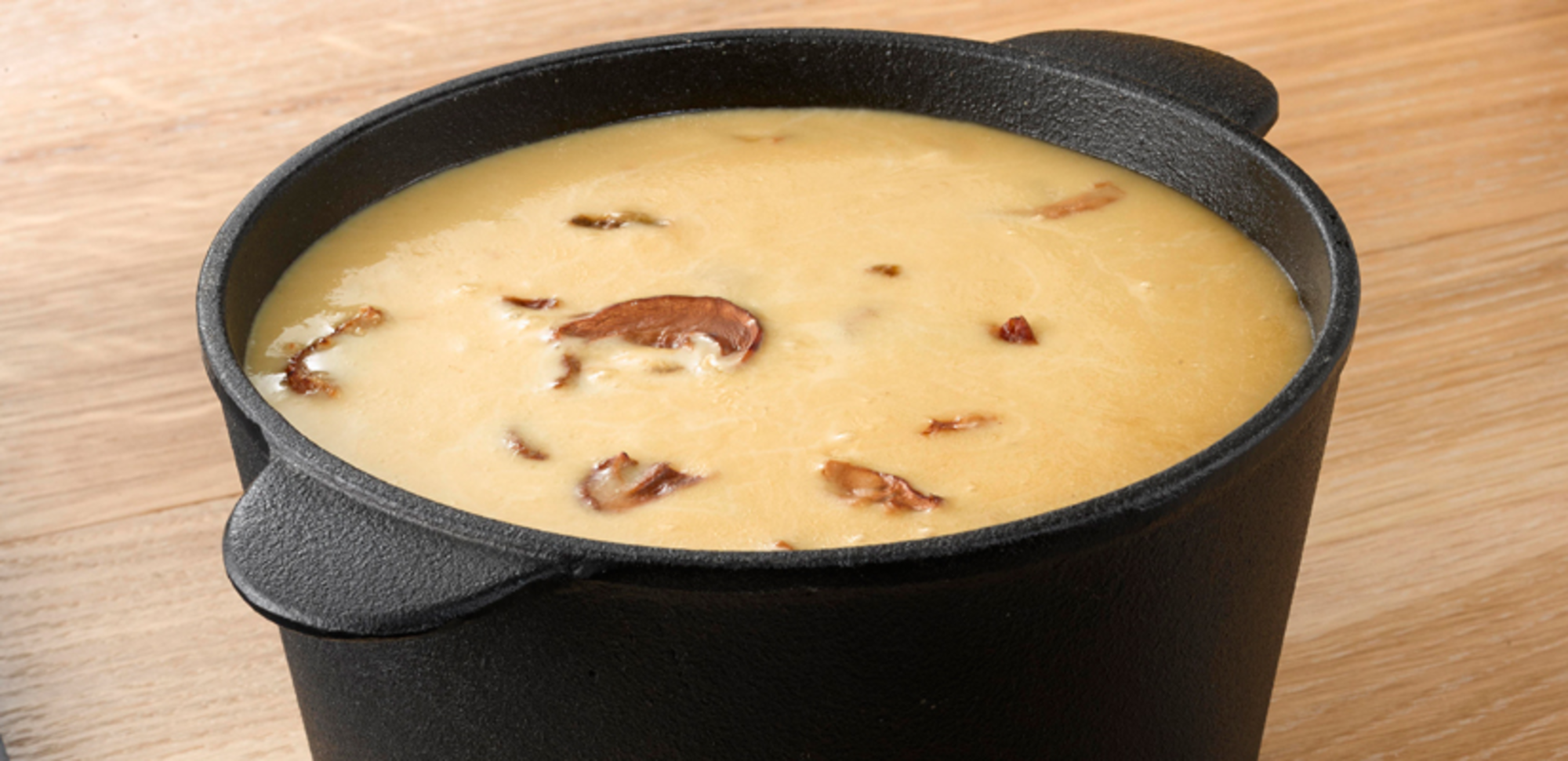 Fondue savoyarde aux champignons