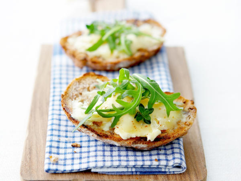 Tartine rapide de chèvre chaud