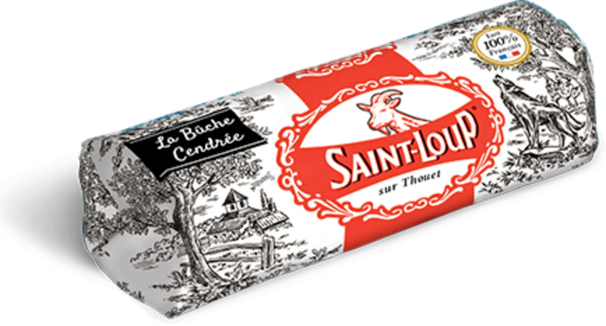 SAINT LOUP BUCHE AFFINEE DE CHEVRE CENDREE 180G