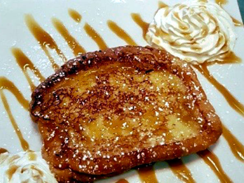 Pain perdu brioché au fromage frais