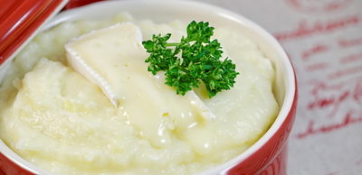 Purée de pommes de terre au camembert