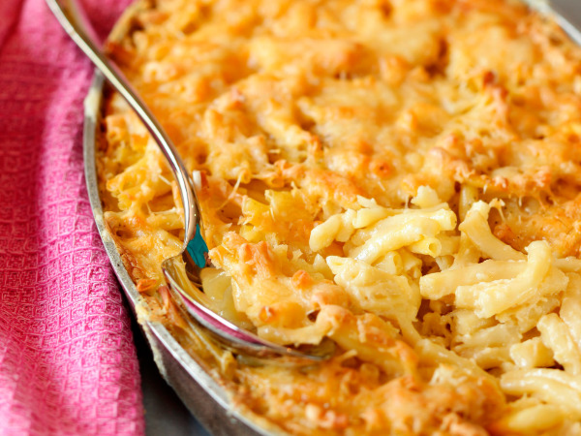 Gratin de macaroni rapide à la crème fraîche