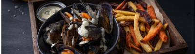 Moules au roquefort