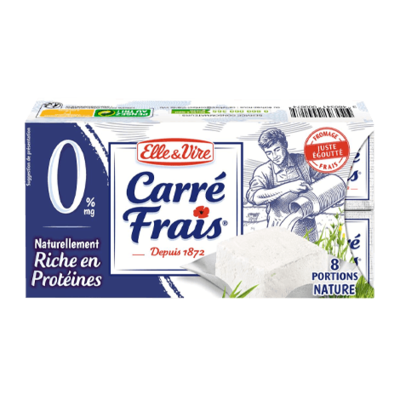CARRÉ FRAIS NATURE 0%MG 8 PORTIONS 200G