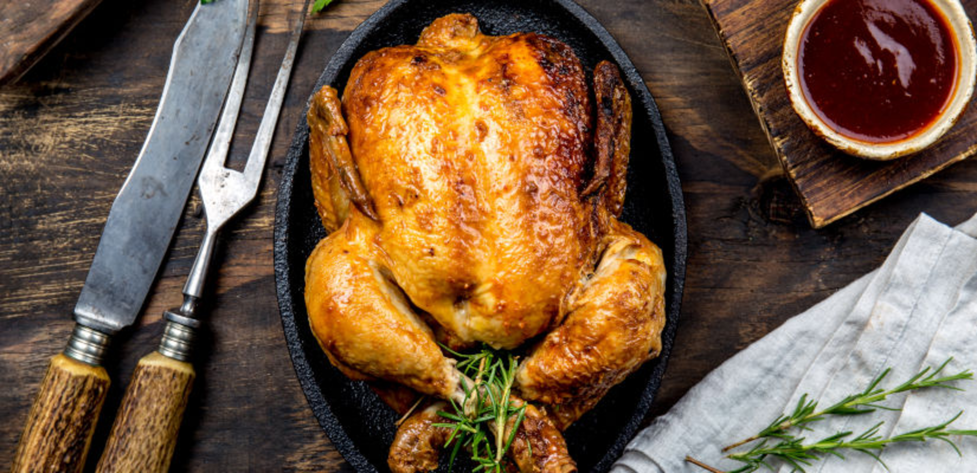 Le poulet farci au bleu, notre plat du dimanche
