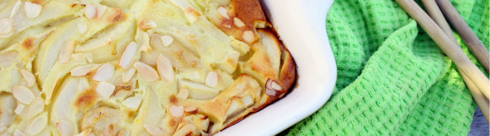 Clafoutis pommes-poires au fromage frais