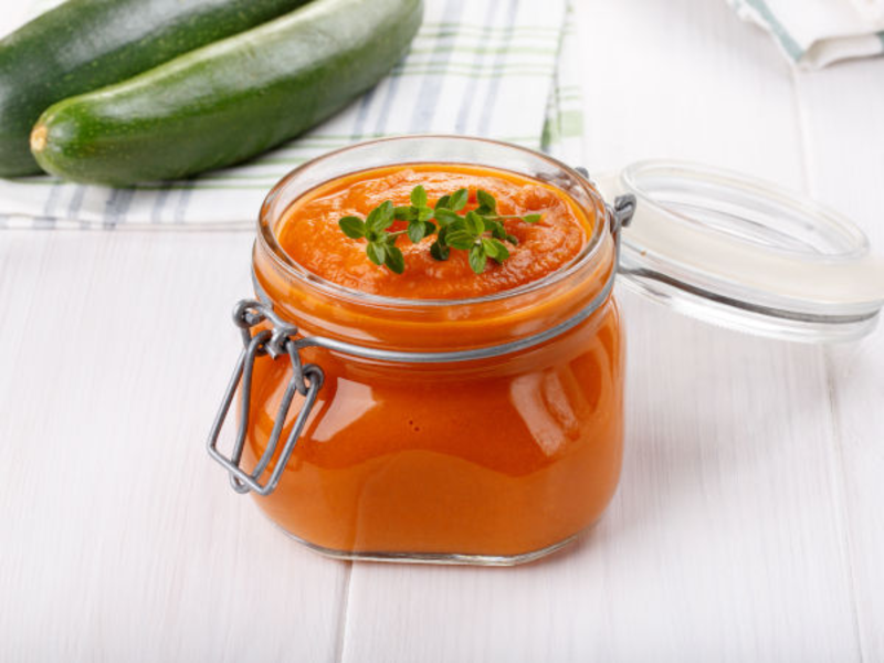 Sauce courgette tomate au fromage frais