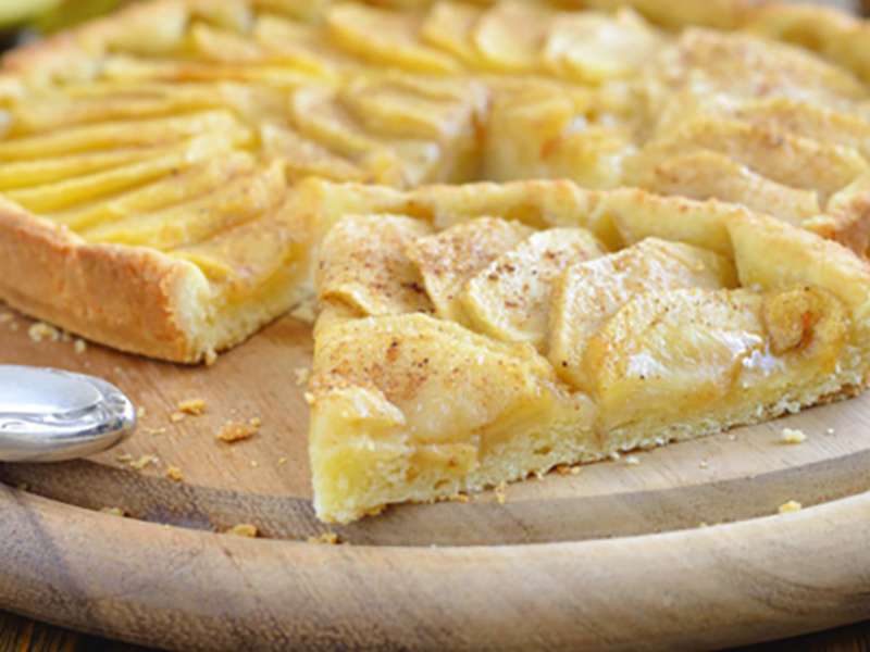 Tarte normande au fromage frais