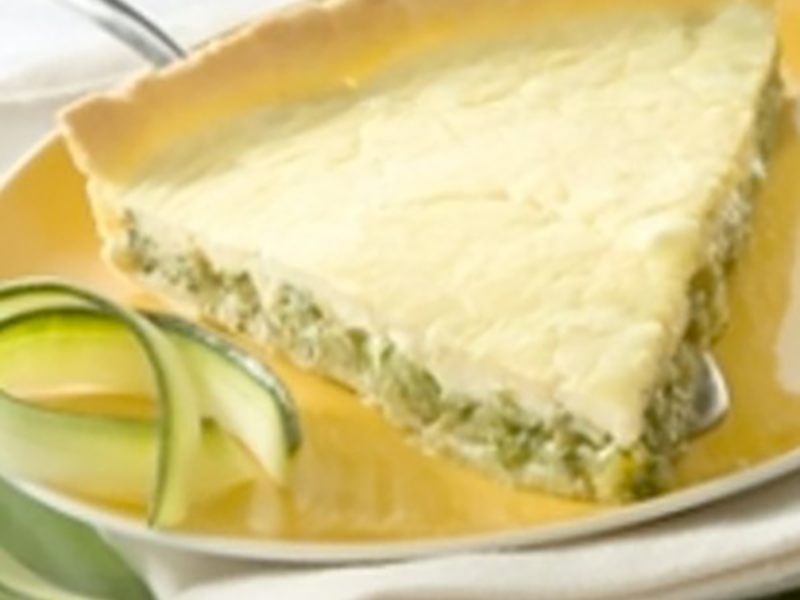 Quiche aux courgettes et au fromage frais