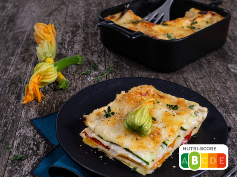 Lasagnes mozzarella et courgettes