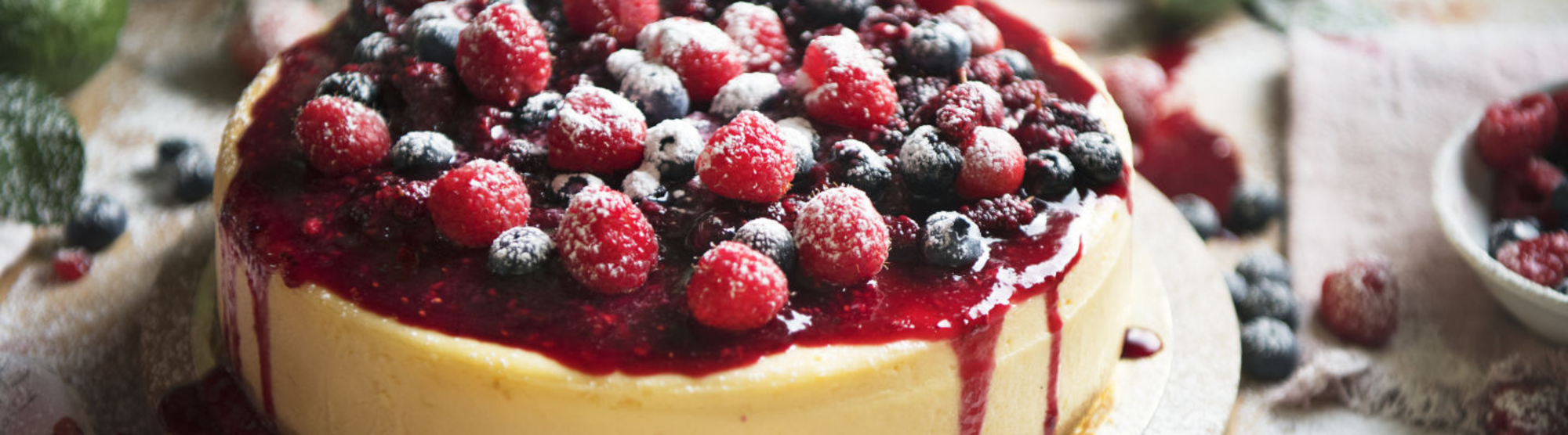 Cheesecake aux speculoos et fruits rouges