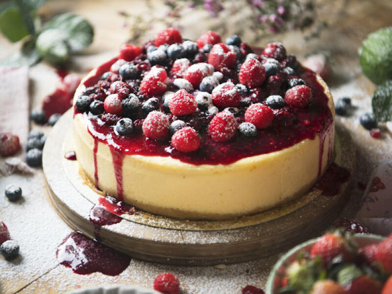 Cheesecake aux speculoos et fruits rouges