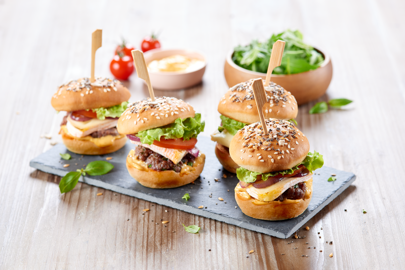 Mini burgers au fromage