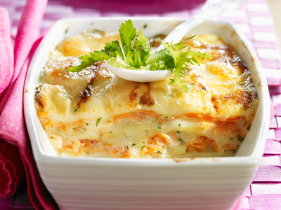 Tartiflette au saumon fumé