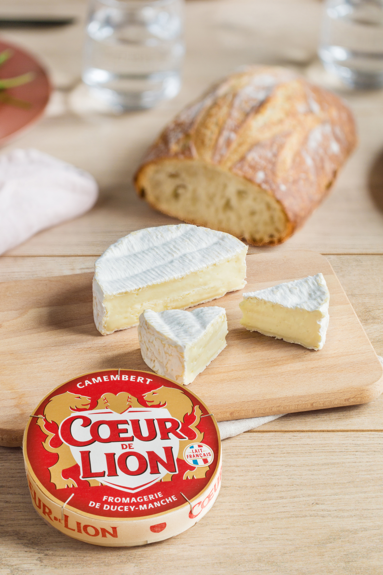 Cœur de Lion Camembert pilier 250g - Photo ambiance (Nouveau décor)