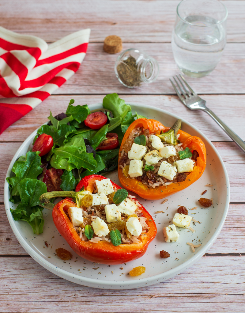 Poivrons farcis à la feta