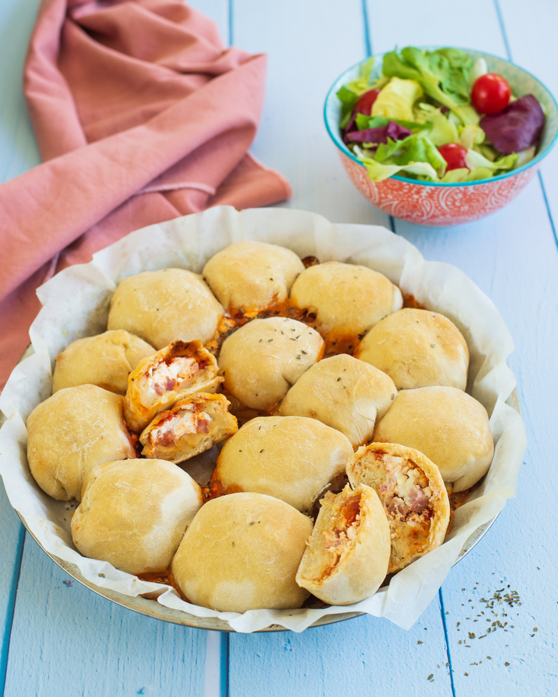 Pizza buns au chèvre