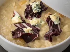 Risotto au fromage bleu et radicchio