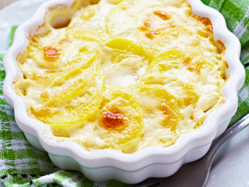 Gratin de panais et de pommes de terre au fromage