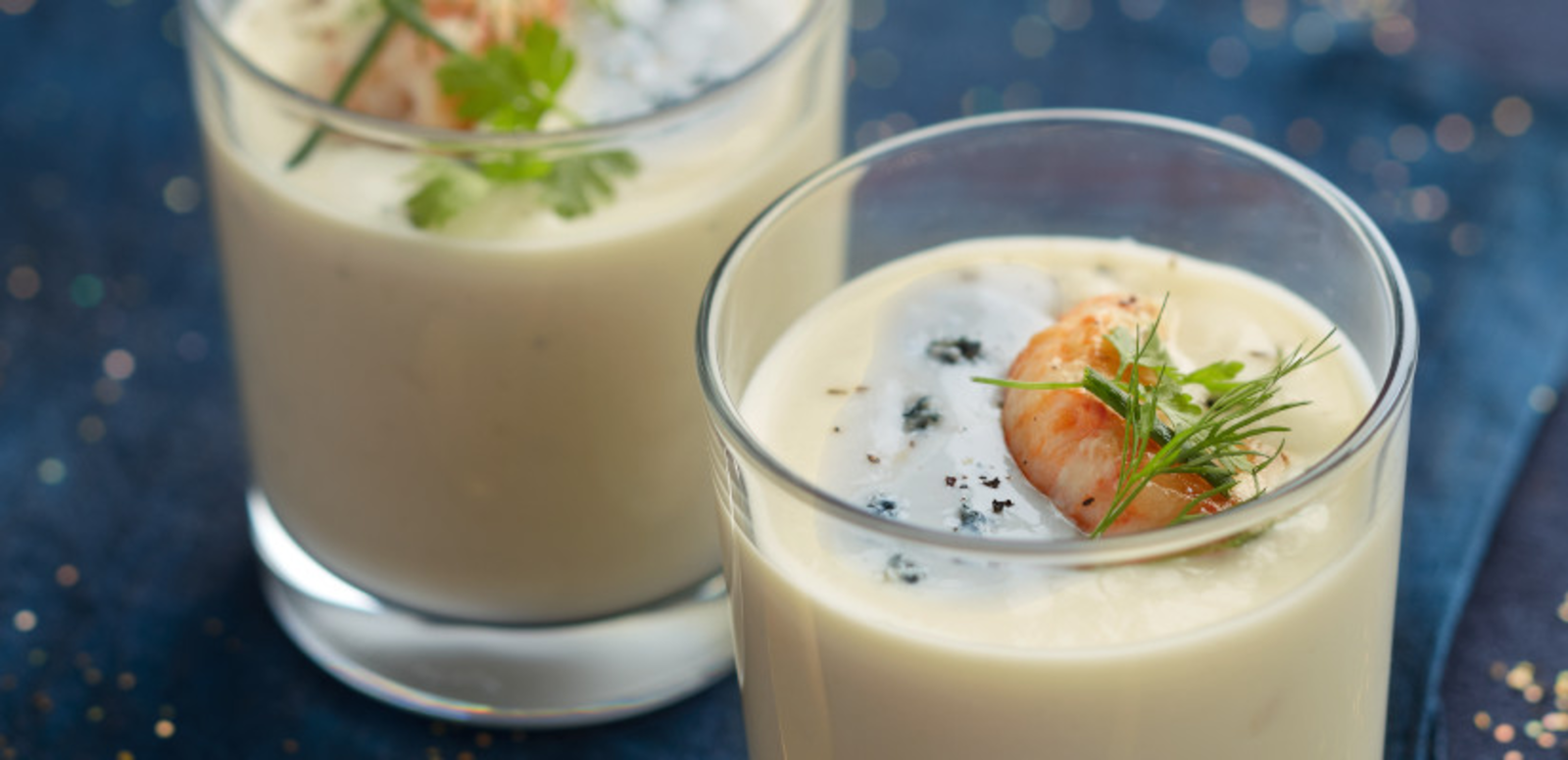 Velouté de topinambour à la Crème de Saint Agur