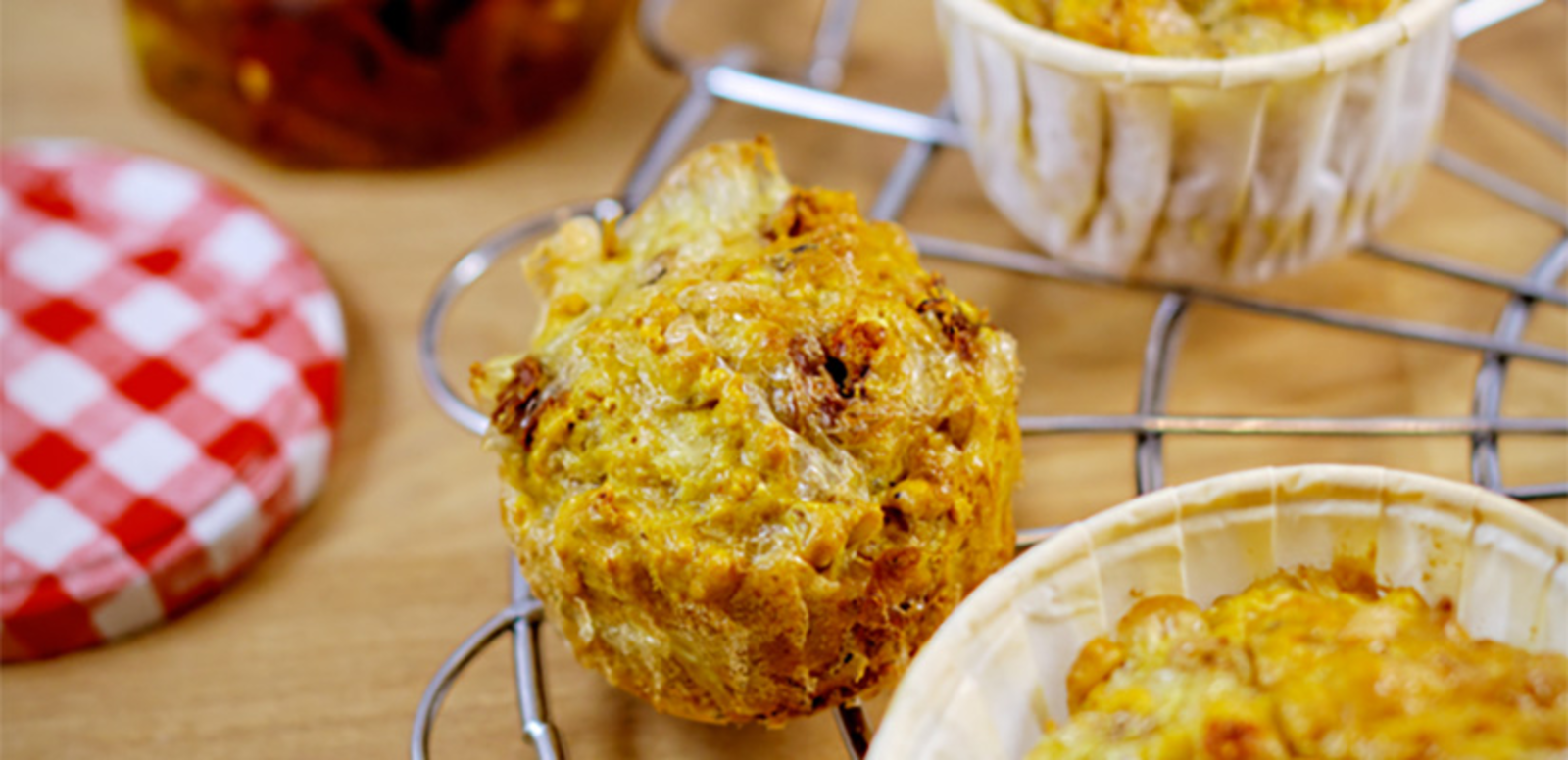 Muffins aux tomates séchées