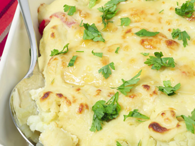 Gratin de chou-fleur au parmesan