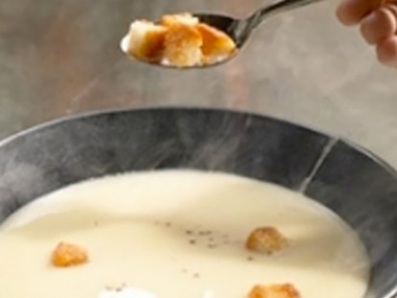 Velouté crémeux au maroilles