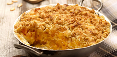 Crumble de butternut au fromage à raclette