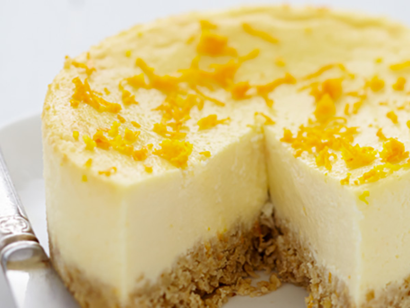 Cheesecake aux oranges et fromage frais