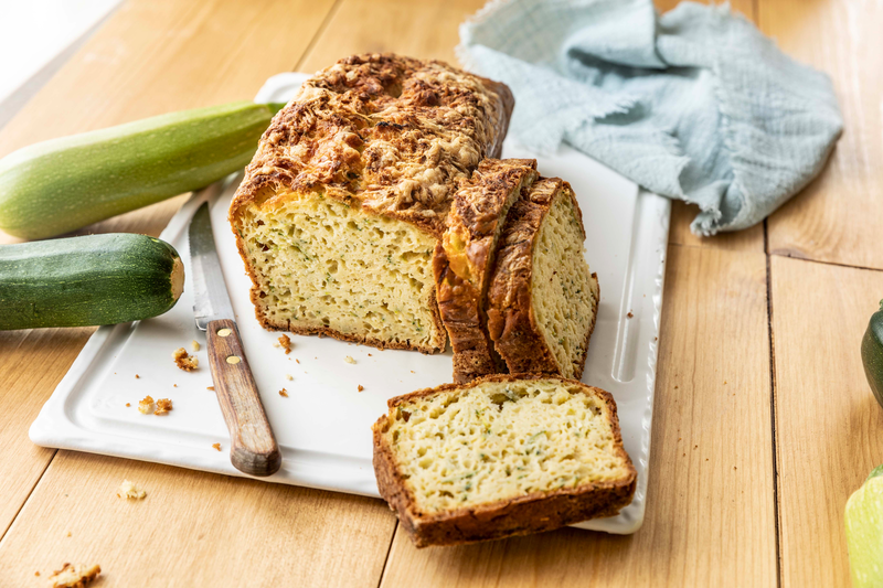 Cake aux courgettes et fromage de brebis