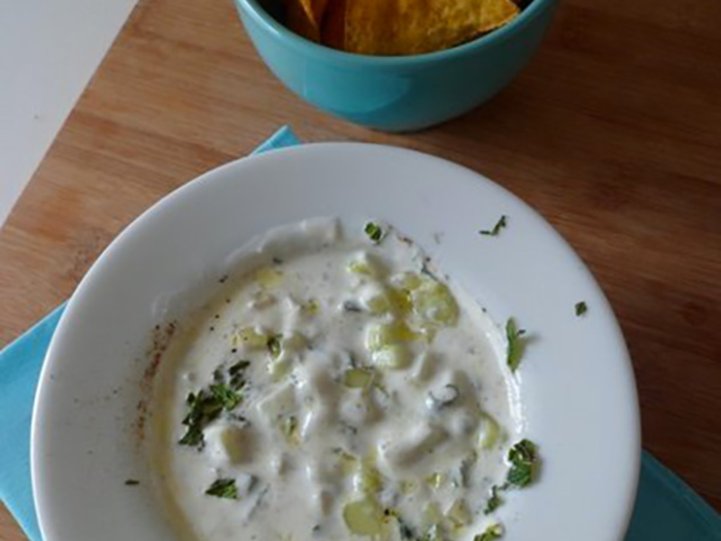 Dip grec au fromage de chèvre frais