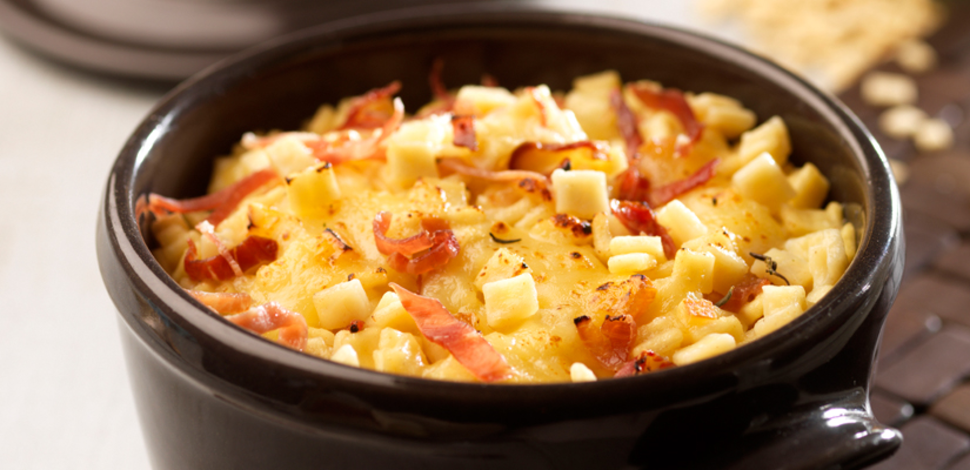 Gratin de crozets au fromage à raclette (croziflette)