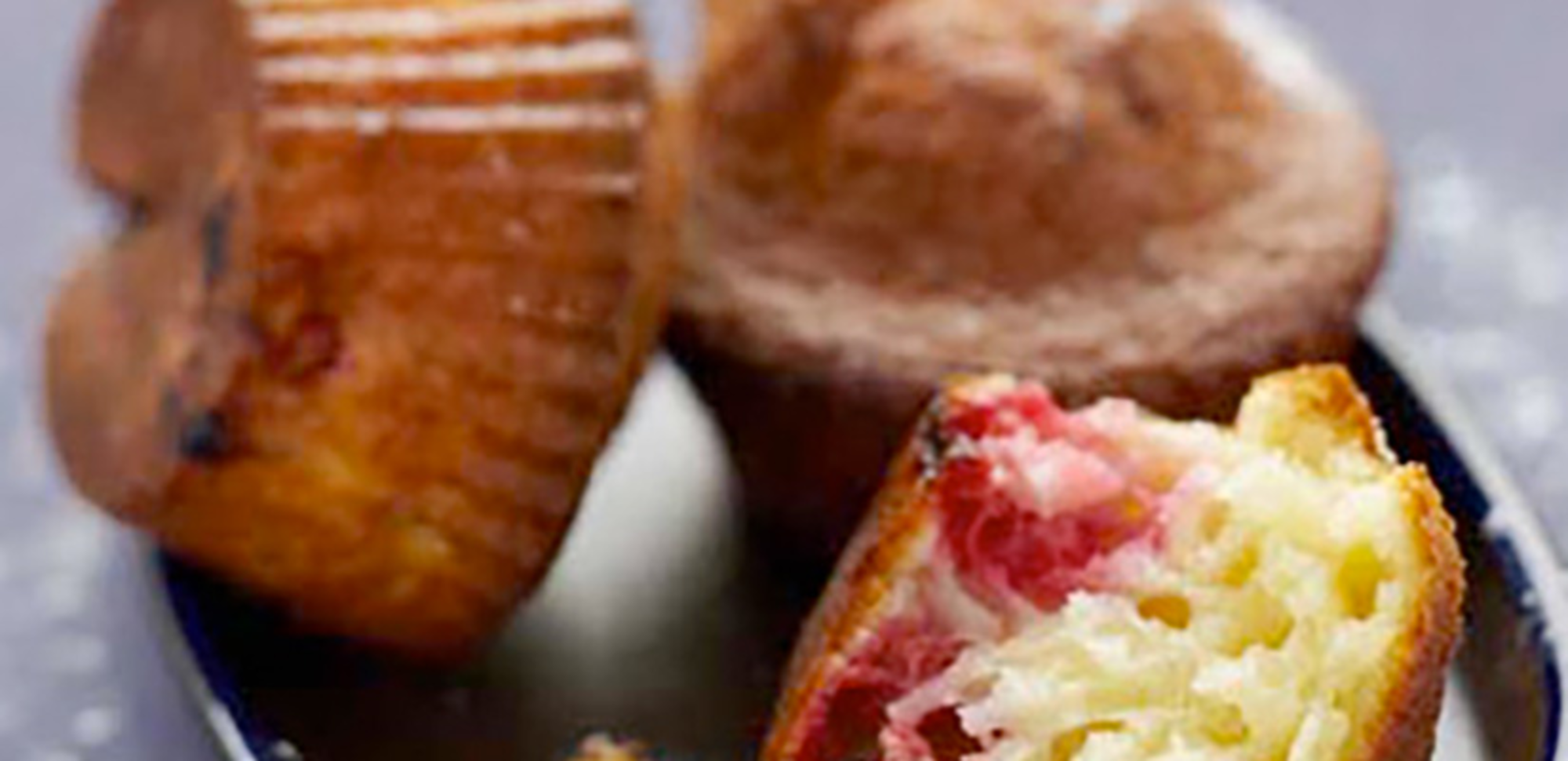 Muffins aux framboises et fromage frais