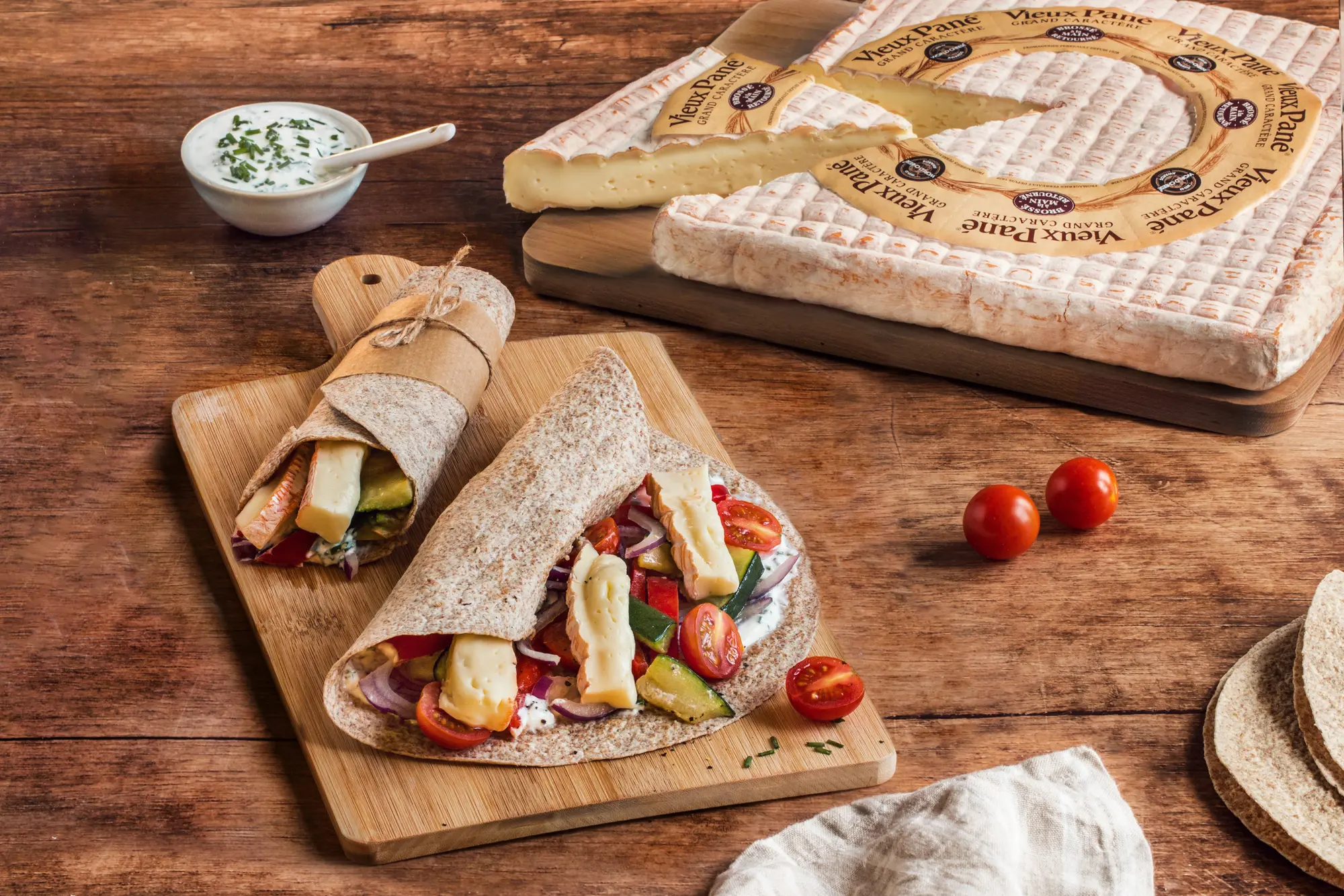 Wrap aux légumes grillés