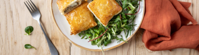 Mini chaussons au fromage de brebis et champignons