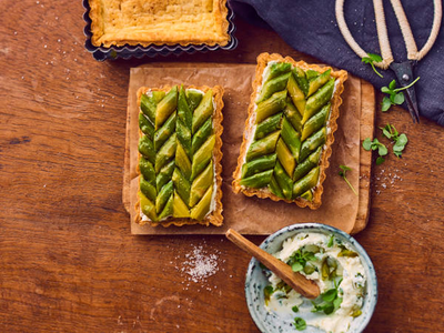 Réussir sa tarte aux asperges vertes et fromage frais