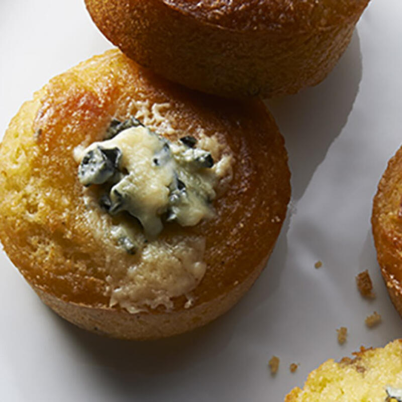 Muffins de châtaignes & fromage bleu