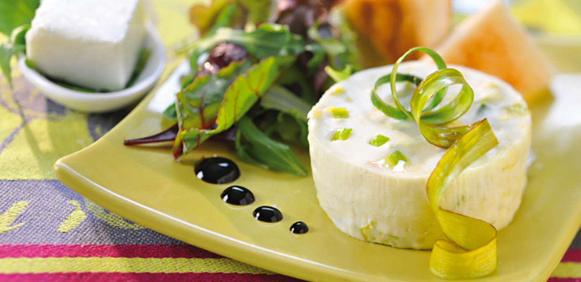 Bavarois aux poireaux et fromage frais 0%