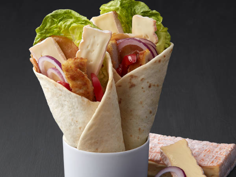 Wrap au poulet et fromage