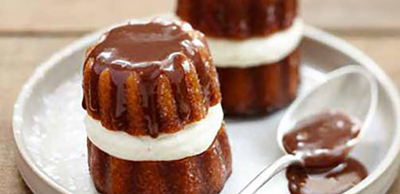 Cannelés façon profiteroles au fromage frais