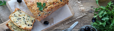 Cake au fromage et olives noires