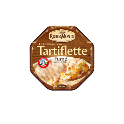 RICHES MONTS FROMAGE POUR TARTIFLETTE FUMÉ AU BOIS DE HÊTRE 450G