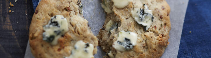 Cookies sucrés-salés au fromage bleu