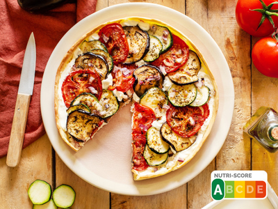 Tarte aux légumes et fromage frais