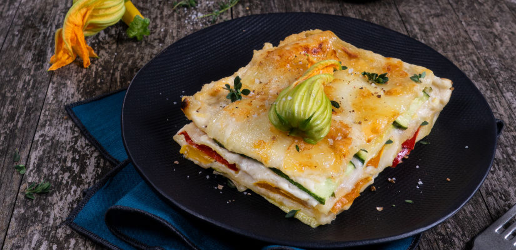 Lasagnes mozzarella et courgettes
