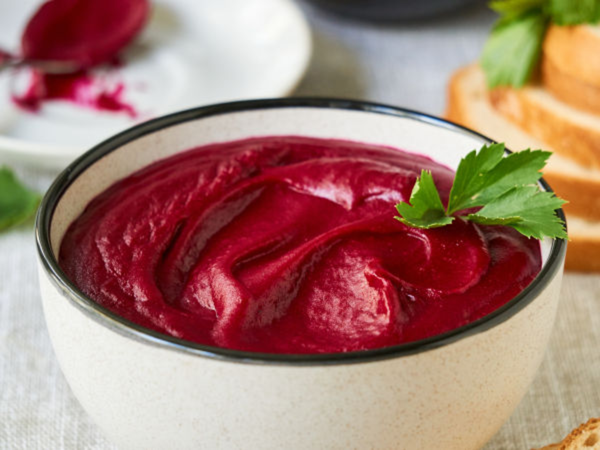 Purée de betterave au fromage frais