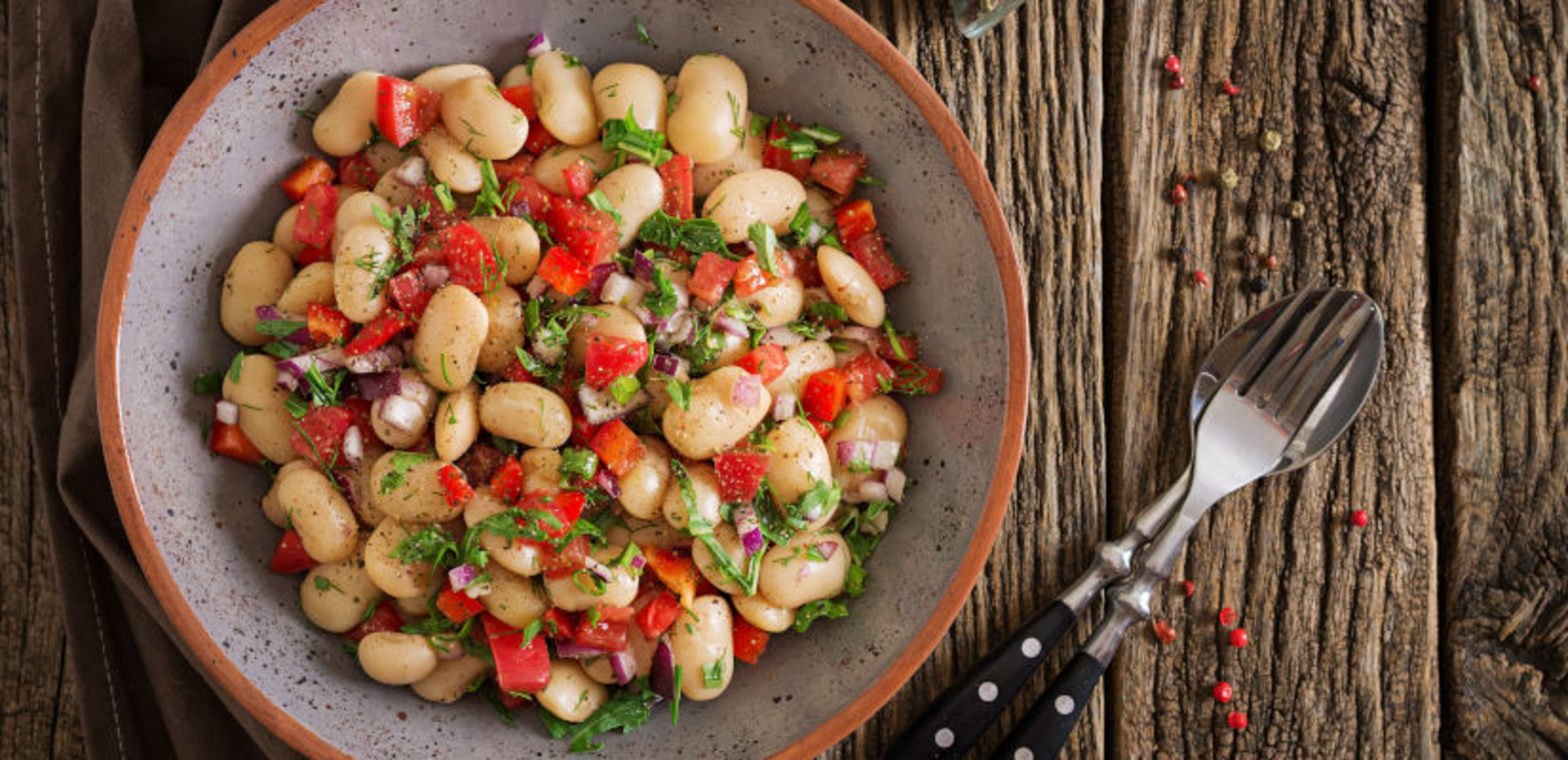 Salade haricots blancs et Etorki